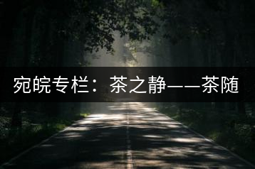 宛皖專欄：茶之靜——茶隨我而靜