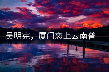 吳明憲，廈門(mén)戀上云南普洱茶