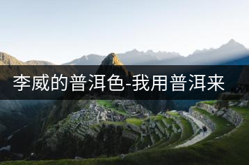 李威的普洱色-我用普洱來(lái)懷舊