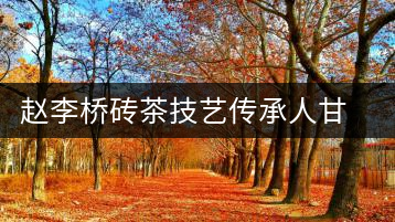 趙李橋磚茶技藝傳承人甘多平眼中的磚茶前輩