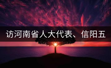 訪河南省人大代表、信陽五岳集團董事長胡鎮(zhèn)——茶鄉(xiāng)亦飄茶油香