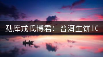 勐庫戎氏博君：普洱生餅1000克品評(píng)