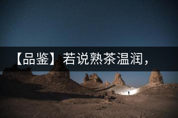 【品鑒】若說熟茶溫潤，怎可少了那玖香？