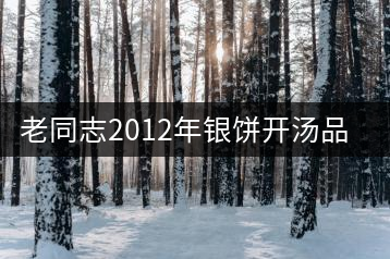老同志2012年銀餅開(kāi)湯品鑒