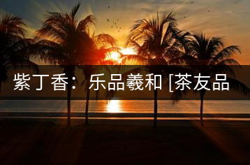 紫丁香：樂品羲和 [茶友品“曬紅”]