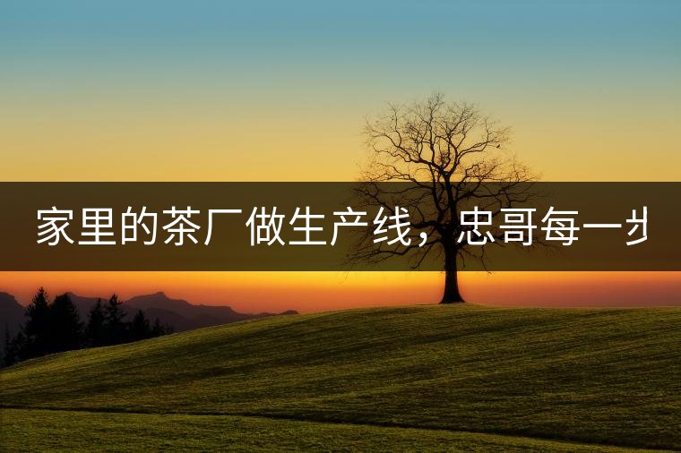 家里的茶廠做生產(chǎn)線，忠哥每一步都親自做，每個(gè)步驟...家里的茶廠做生產(chǎn)線，忠哥每一步都親自做，每個(gè)步驟都非常嚴(yán)謹(jǐn)！