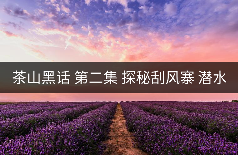 茶山黑話 第二集 探秘刮風(fēng)寨 潛水打魚 野菜充饑 你向往嗎？