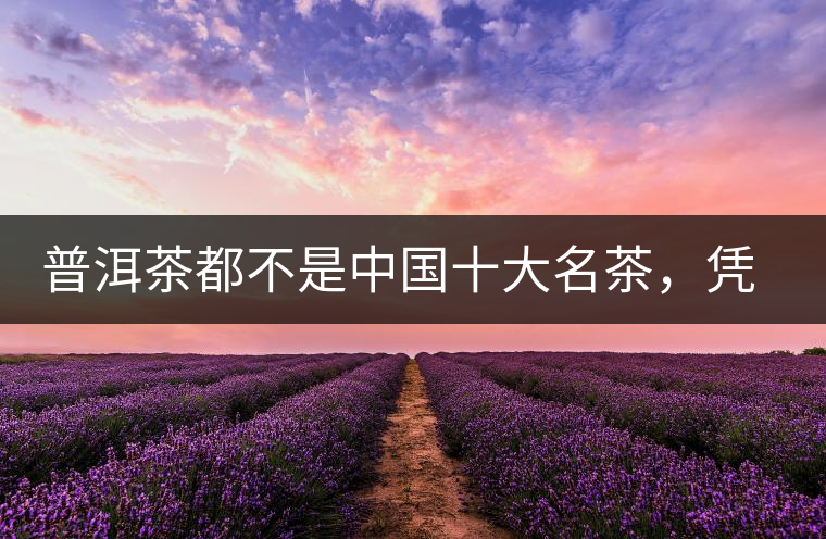 普洱茶都不是中國(guó)十大名茶，憑什么還是“可以喝的古董”