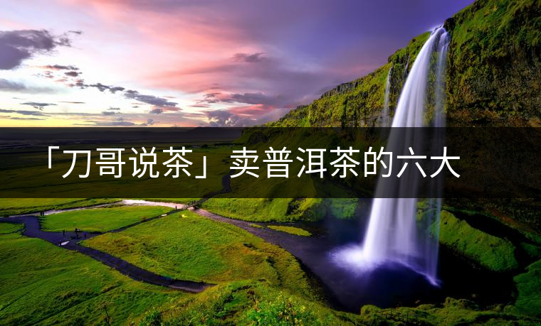 「刀哥說茶」賣普洱茶的六大義務(wù) 「刀哥說茶」賣普洱茶的六大義務(wù)