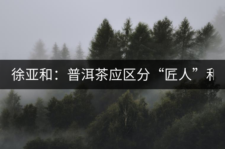 徐亞和:普洱茶應區(qū)分“匠人”和“投機者” 徐亞和:普洱茶應區(qū)分“匠人”和“投機者”