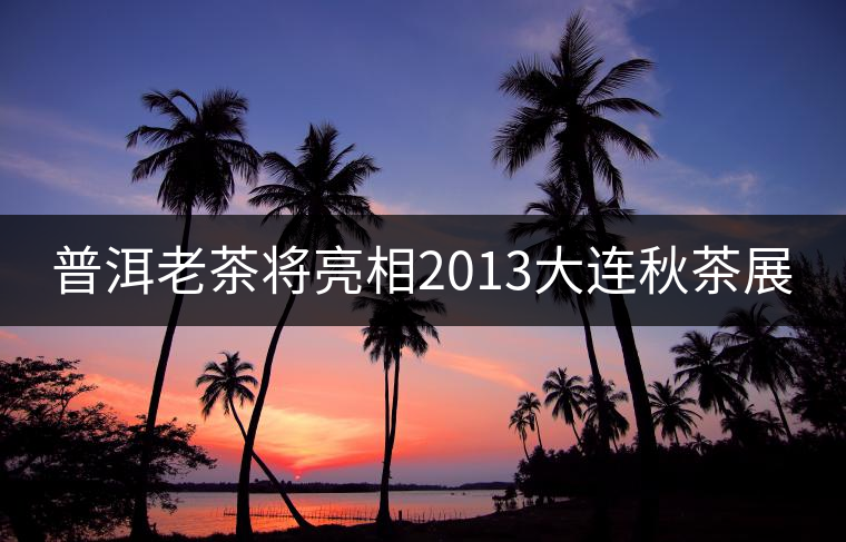 普洱老茶將亮相2013大連秋茶展 普洱老茶將亮相2013大連秋茶展