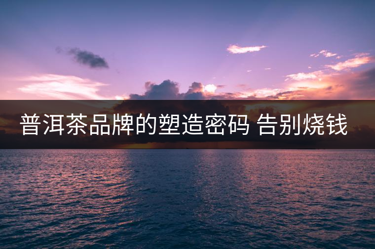 普洱茶品牌的塑造密碼 告別燒錢打廣告時代 普洱茶品牌的塑造密碼 告別燒錢打廣告時代