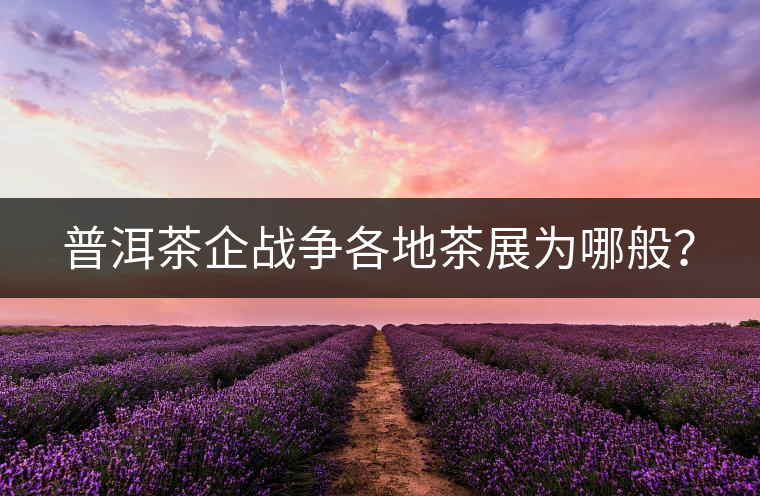 普洱茶企戰(zhàn)爭各地茶展為哪般？