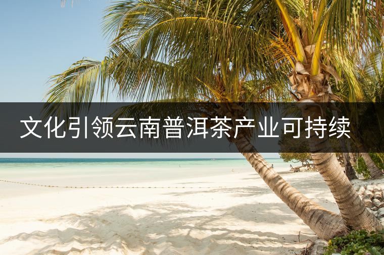 文化引領(lǐng)云南普洱茶產(chǎn)業(yè)可持續(xù)發(fā)展 文化引領(lǐng)云南普洱茶產(chǎn)業(yè)可持續(xù)發(fā)展