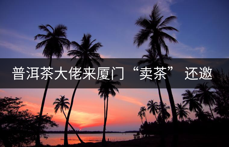 普洱茶大佬來廈門“賣茶” 還邀請(qǐng)證券分析師助陣