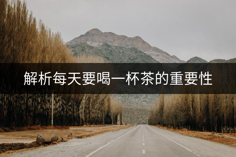 解析每天要喝一杯茶的重要性 解析每天要喝一杯茶的重要性