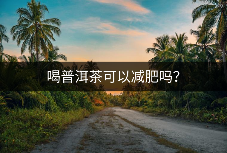喝普洱茶可以減肥嗎？
