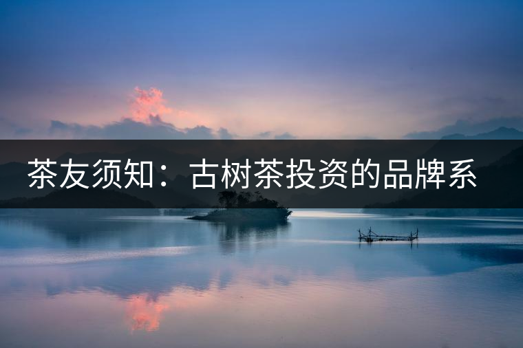 茶友須知:古樹茶投資的品牌系數(shù)分析 茶友須知:古樹茶投資的品牌系數(shù)分析