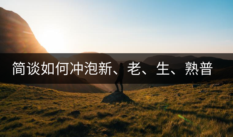 簡談如何沖泡新、老、生、熟普洱茶？