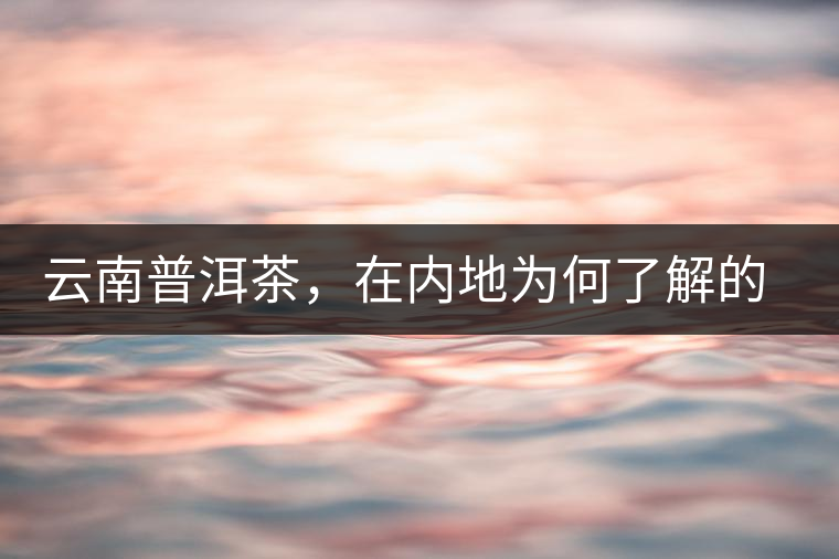 云南普洱茶，在內(nèi)地為何了解的人較少？