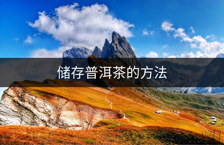 儲(chǔ)存普洱茶的方法 儲(chǔ)存普洱茶的方法