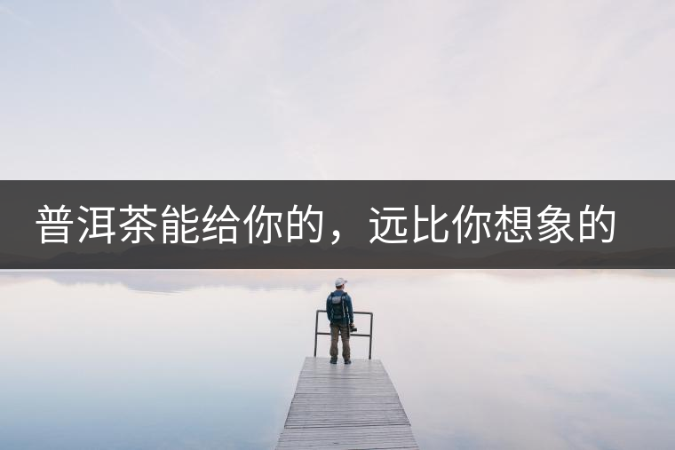 普洱茶能給你的，遠(yuǎn)比你想象的要多