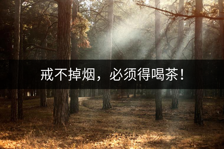 戒不掉煙，必須得喝茶！