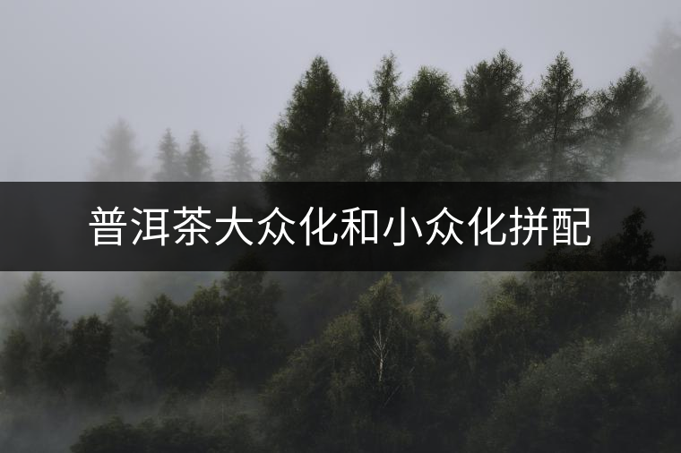 普洱茶大眾化和小眾化拼配 普洱茶大眾化和小眾化拼配