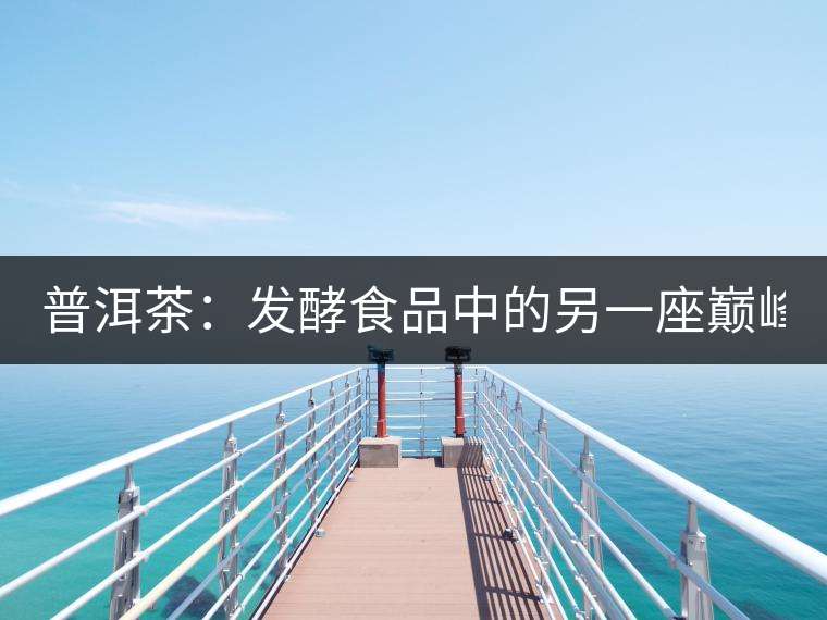 普洱茶:發(fā)酵食品中的另一座巔峰(上) 普洱茶:發(fā)酵食品中的另一座巔峰(上)