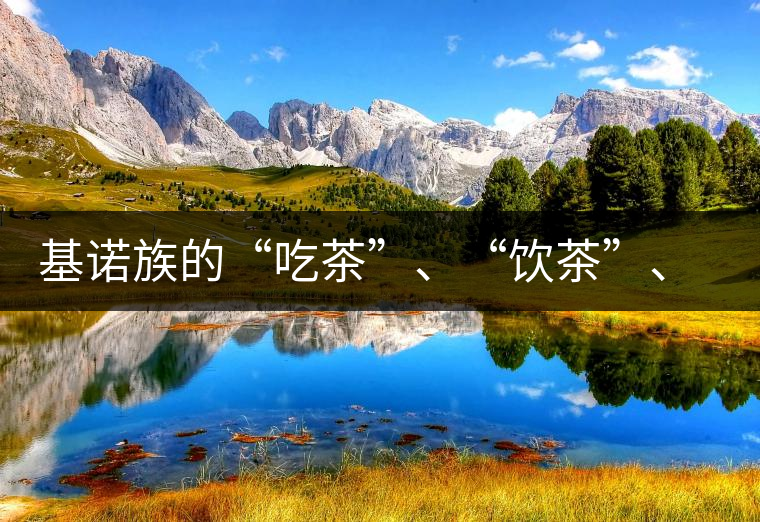 基諾族的“吃茶”、“飲茶”、“喝茶”與“敬茶”