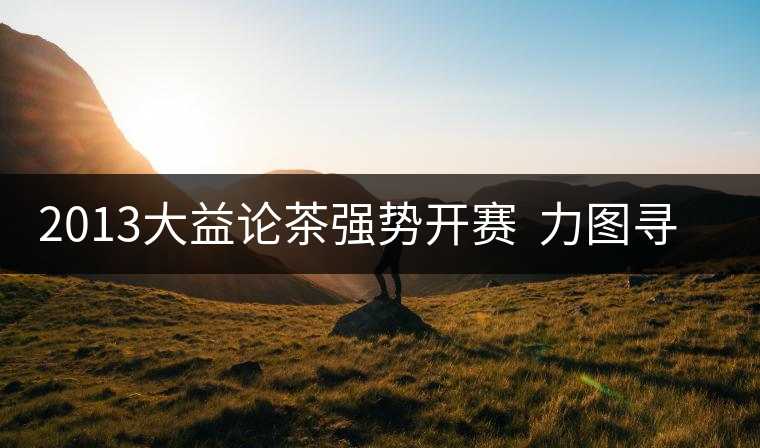 2013大益論茶強勢開賽 力圖尋找中國茶界“最強音” 2013大益論茶強勢開賽 力圖尋找中國茶界“最強音”
