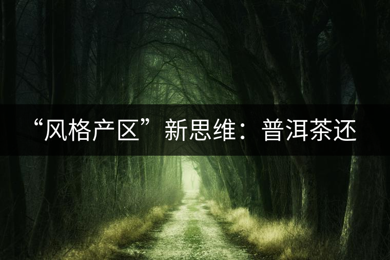 “風格產(chǎn)區(qū)”新思維：普洱茶還有無必要再區(qū)分山頭？