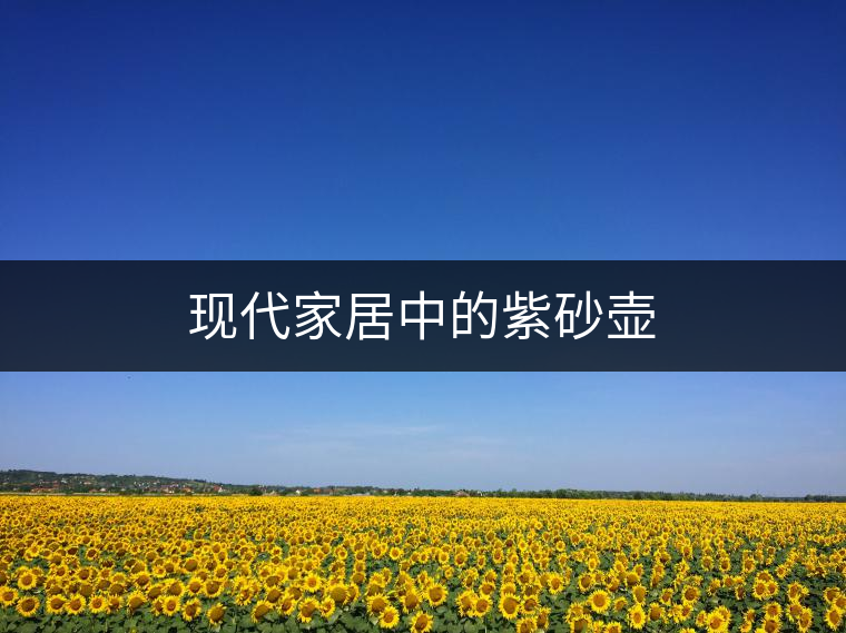 現(xiàn)代家居中的紫砂壺 現(xiàn)代家居中的紫砂壺