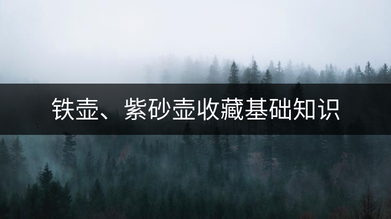 鐵壺、紫砂壺收藏基礎(chǔ)知識