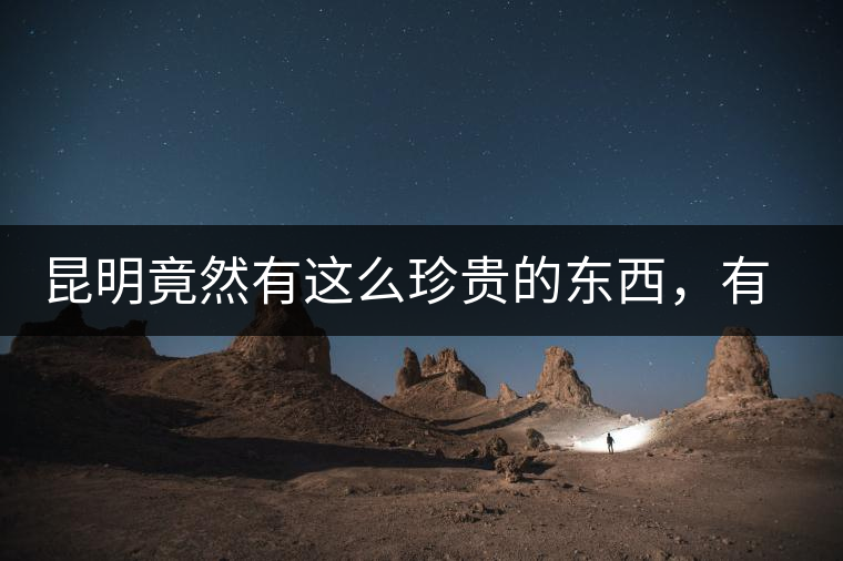 昆明竟然有這么珍貴的東西，有錢都不一定能買到