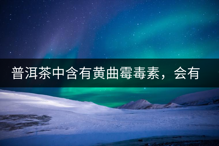 普洱茶中含有黃曲霉毒素，會有致癌的危險？終于有明確的答案了