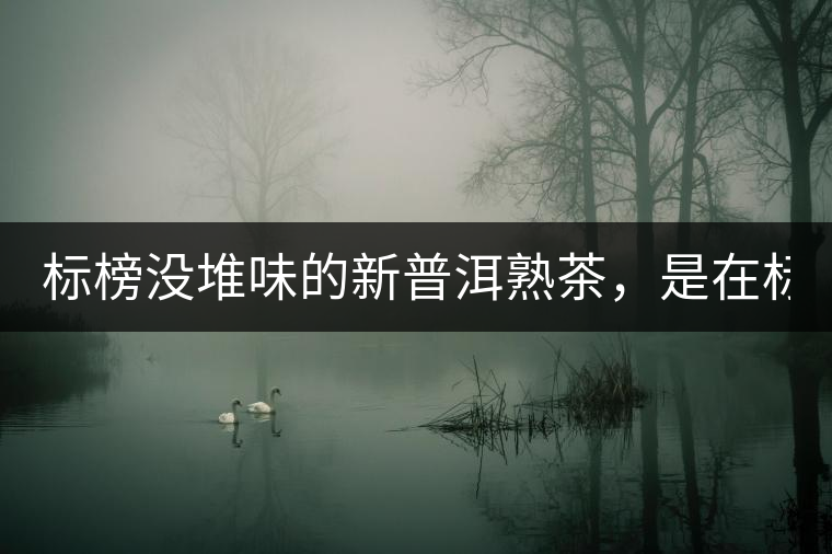 標榜沒堆味的新普洱熟茶，是在標榜無知！