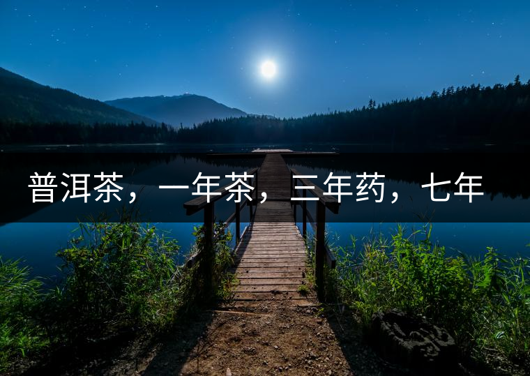 普洱茶，一年茶，三年藥，七年寶