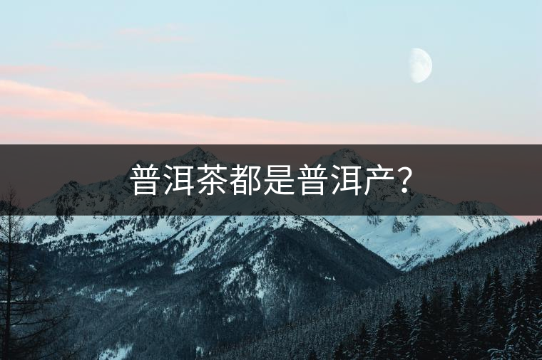 普洱茶都是普洱產(chǎn)？