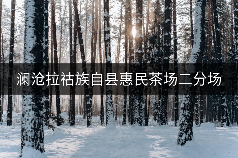 瀾滄拉祜族自縣惠民茶場二分場 瀾滄拉祜族自縣惠民茶場二分場