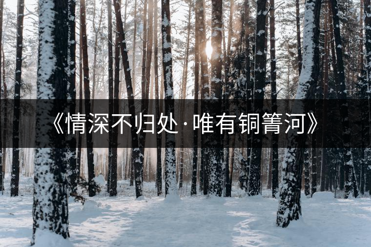 《情深不歸處·唯有銅箐河》 《情深不歸處·唯有銅箐河》