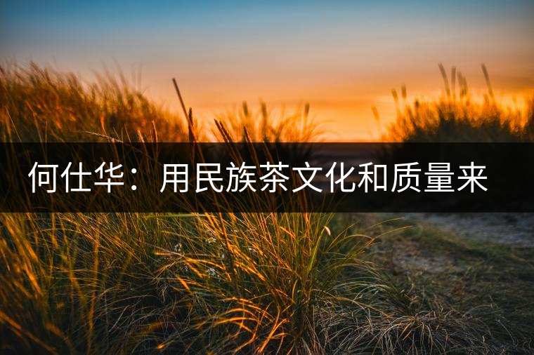 何仕華:用民族茶文化和質量來鑄造品牌 何仕華:用民族茶文化和質量來鑄造品牌