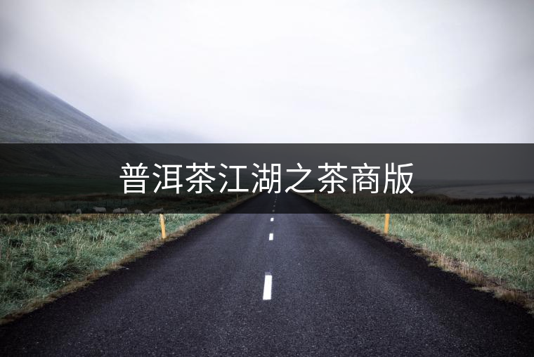 普洱茶江湖之茶商版 普洱茶江湖之茶商版
