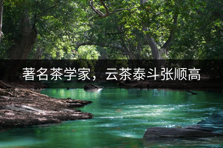 著名茶學家，云茶泰斗張順高