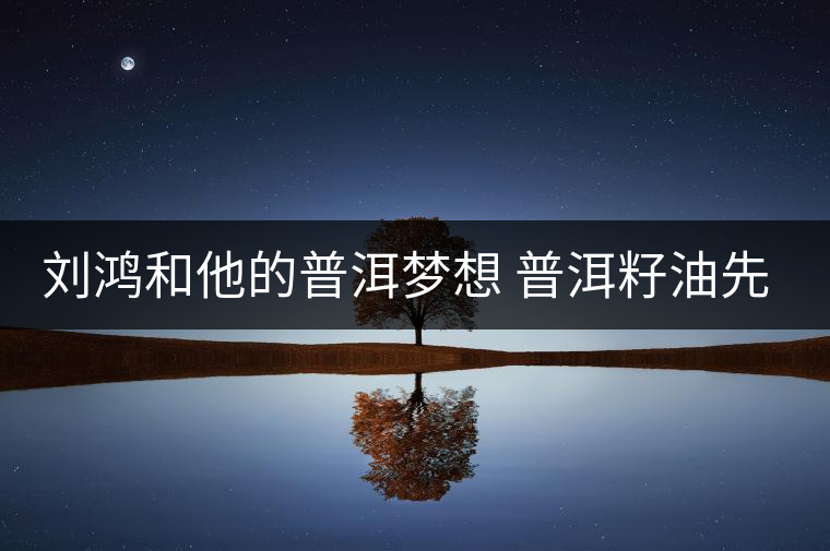 劉鴻和他的普洱夢想 普洱籽油先聲奪人