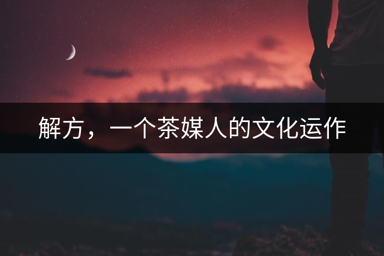 解方，一個(gè)茶媒人的文化運(yùn)作