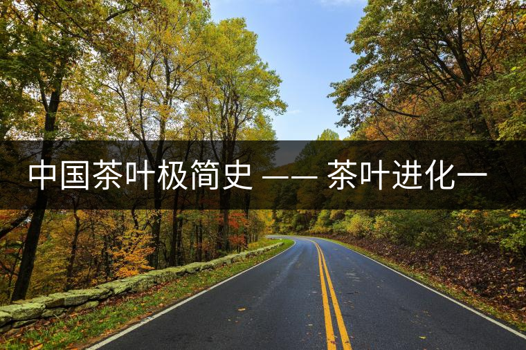 中國茶葉極簡史 —— 茶葉進(jìn)化一覽 中國茶葉極簡史 —— 茶葉進(jìn)化一覽