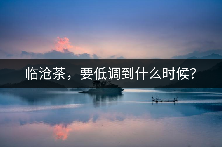 臨滄茶，要低調(diào)到什么時候？