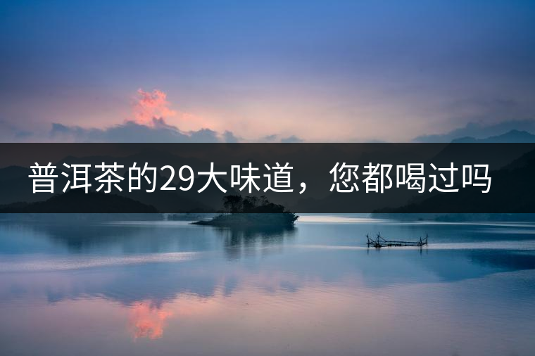 普洱茶的29大味道，您都喝過嗎？