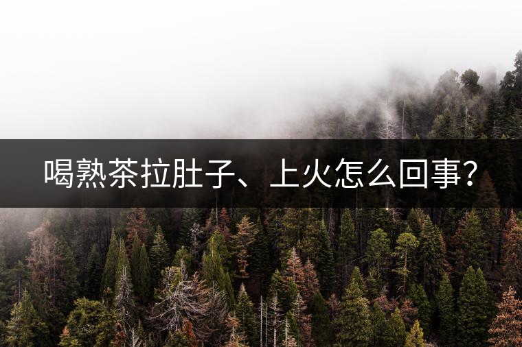 喝熟茶拉肚子、上火怎么回事？
